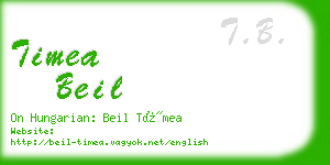 timea beil business card